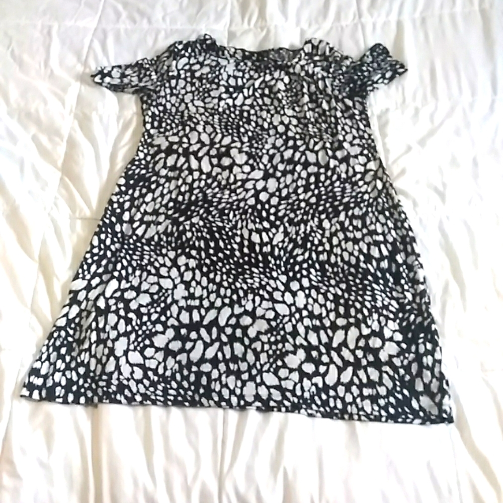 Dress black and white